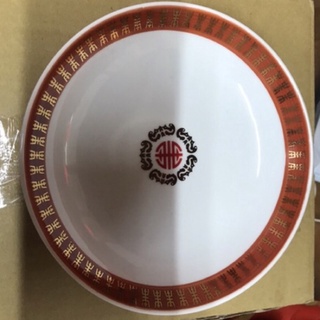 大同磁器 福壽無疆 7寸圓盤 大同瓷器 萬壽無疆 點心盤 宴王 祀宴 擺宴 拜拜 祭祀 祝壽 四角紅印 四方印
