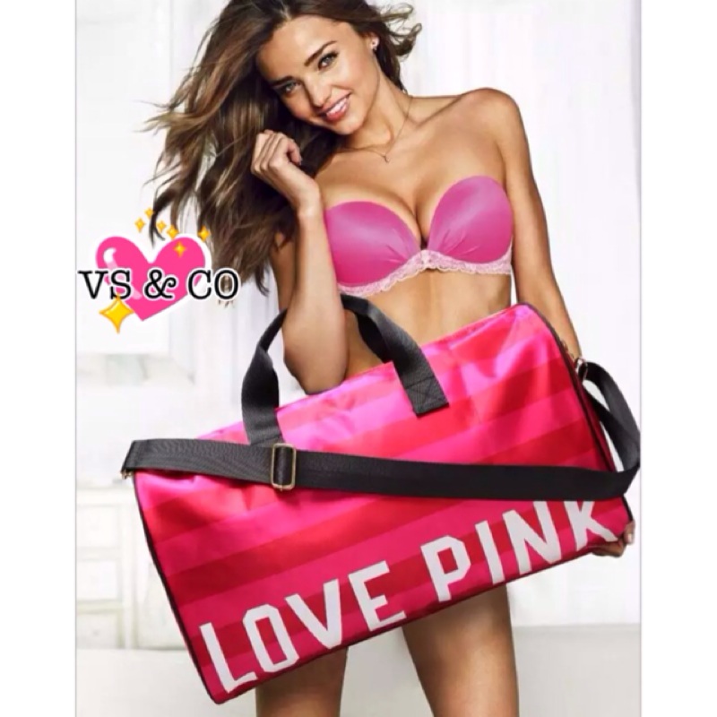 💖VS &amp; CO💖美國代購 維多利亞的秘密 Victoria's Secret VS Pink桃紅大容量旅行袋運動包