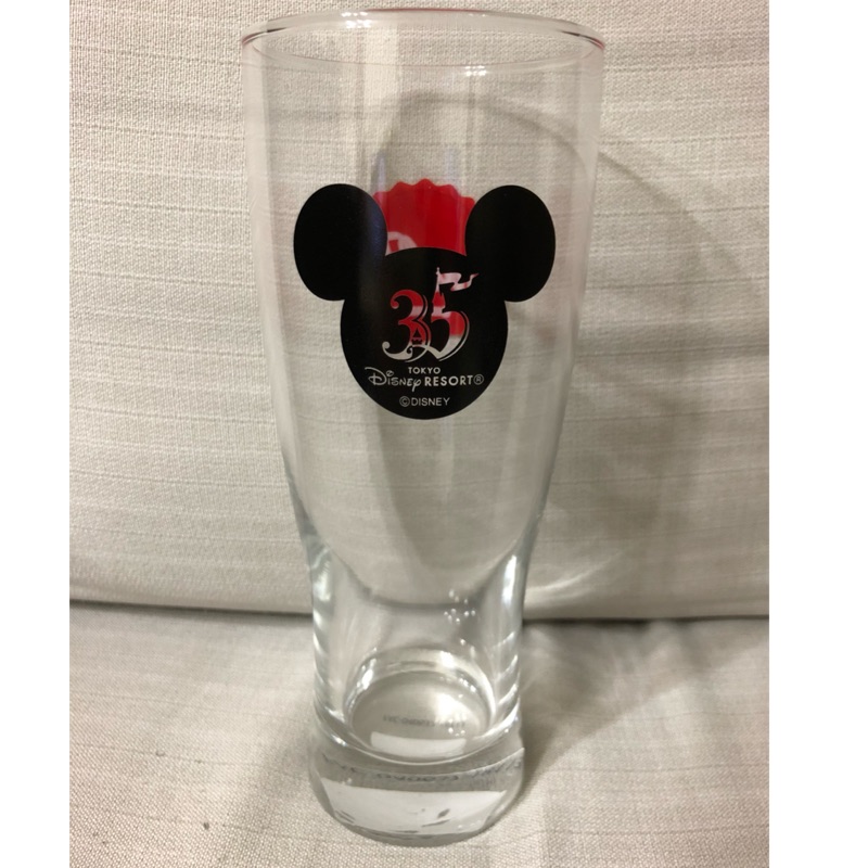 全新東京迪士尼35週年可樂聯名款大玻璃杯，現貨1件附東京迪士尼提袋