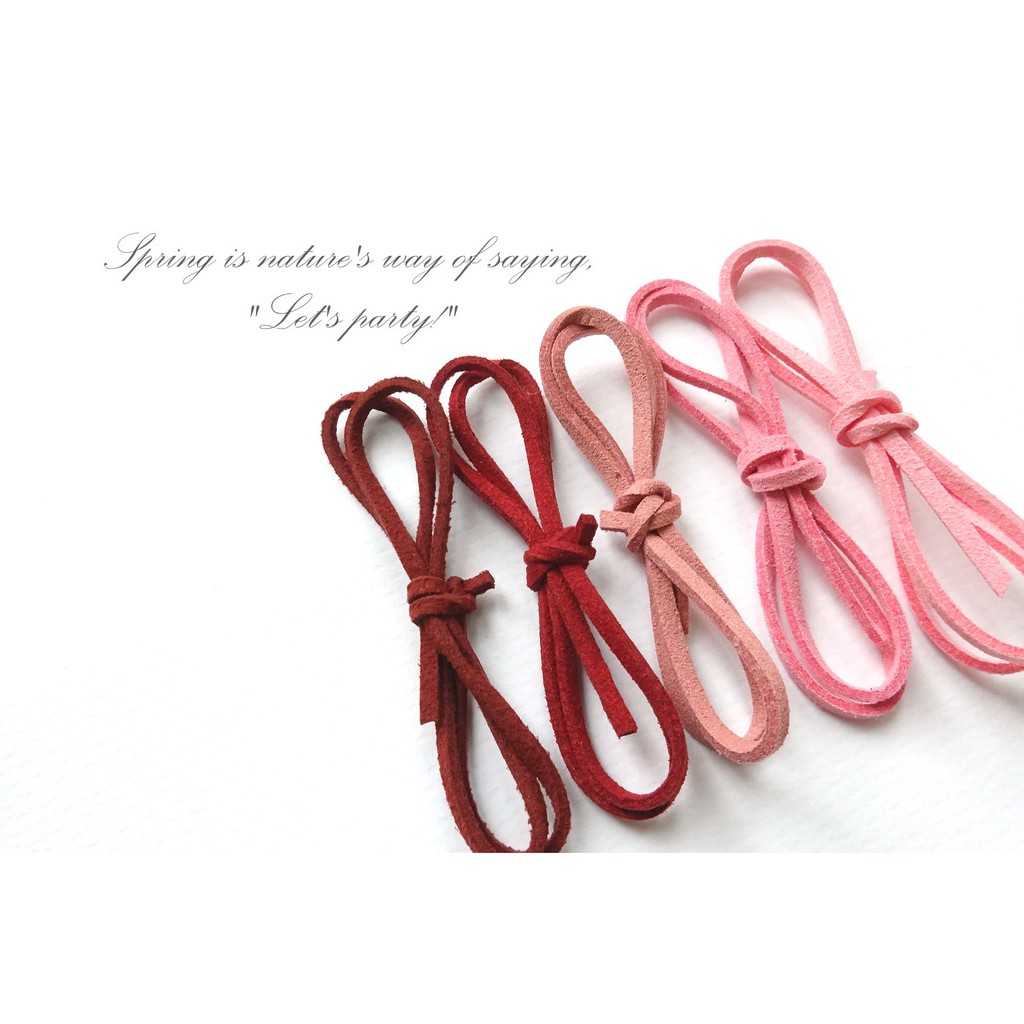 3mm 粉色系 麂皮繩 皮繩 麂皮 繩  皮繩 手鍊繩 繩子 裝飾繩 緞帶  包裝材料 SUE