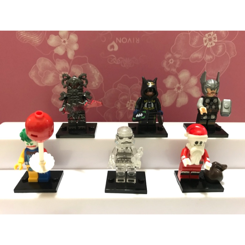 積木人 小丑 白兵 黑武士 星際大戰 聖誕老人 蝙蝠俠 英雄 雷神 索爾 積木玩具 樂高 樂拼 LEGO 玩具