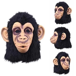 快樂商店-萬聖節面具/猿人頭套/乳膠猴子面具-乳膠猩猩面具
