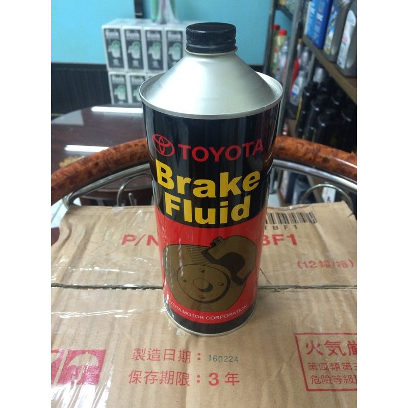 單買區-【豐田 TOYOTA】Brake Fluid、DOT-3、煞車油、豐田機油、1公升/罐【美國進口】