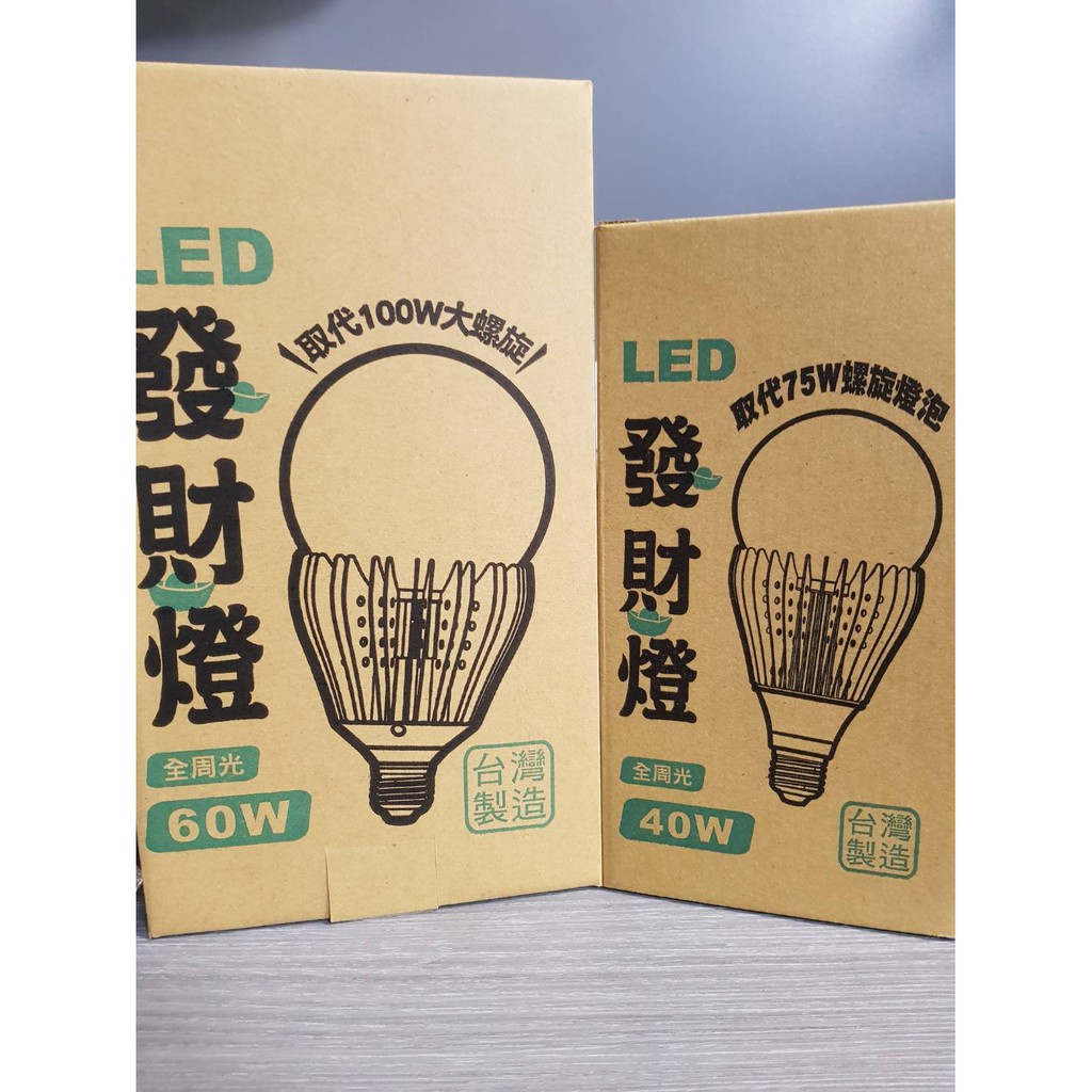 (U LIGHT)達源 發財燈  40W 65W LED E27 E40 螺旋燈泡 商空照明 倉儲照明 台灣製