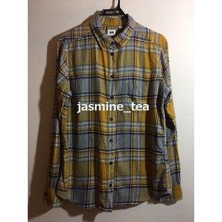 i-581/USED＜日本UNIQLO 格柄長袖襯衫＞L