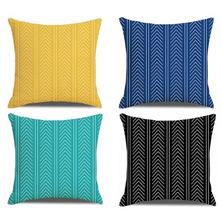 【臺灣製造】亞麻幾何抱枕套 70 × 70.60 x 60.50 x 50.加大印花沙發辦公室午睡枕頭套.方形坐墊套