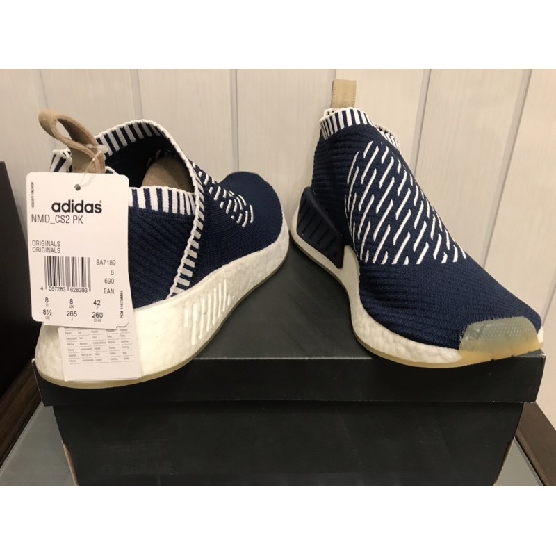 adidas NMD CS2 PK 日本浪人圖騰BOOST 藍白襪套式PRIMEKNIT RONIN BA7189 | 蝦皮購物