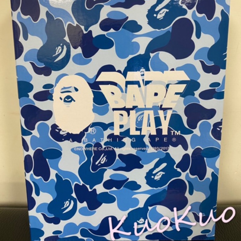 BE@RBRICK A BATHING APE BAPE ABC CAMO 藍迷彩 400%+100% 水轉印 全新