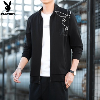 🔥現貨PLAYBOY花花公子正品情侶飛行夾克外套 男女外套 立領外套 風衣外套 logo圖案 潮流時尚帥氣上衣 男生衣著