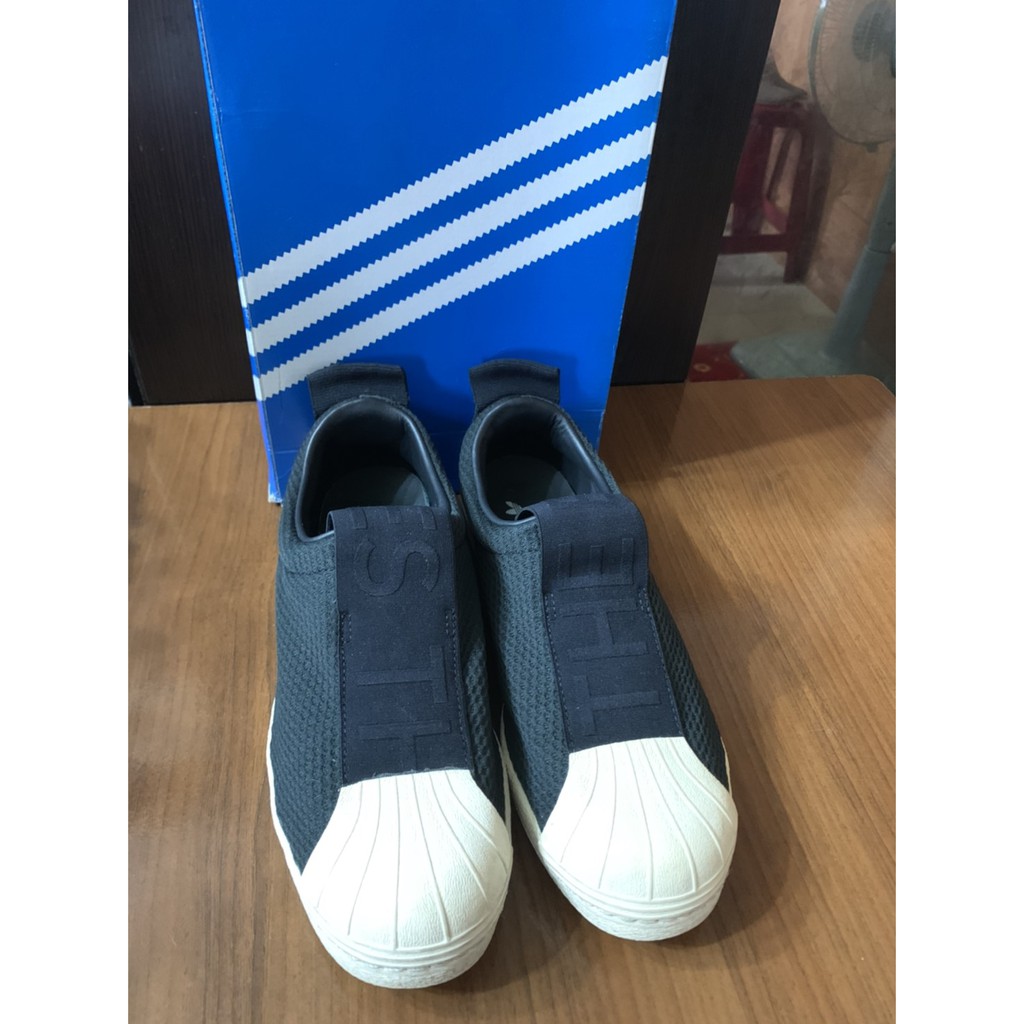 出清 adidas originals superstar bw Slip On BY937 繃帶鞋 黑色 25.5CM