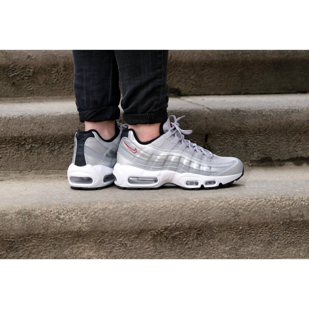 air max 95 metallic silver