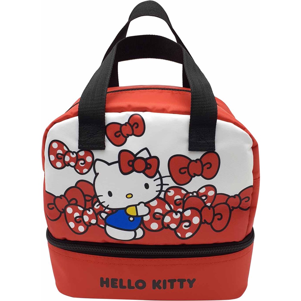 Hello Kitty雙層便當袋(內裡鋁箔保溫)【台灣正版現貨】