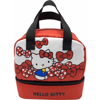 Hello Kitty雙層便當袋(內裡鋁箔保溫)【臺灣正版現貨】