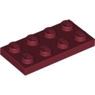LEGO 樂高 零件 薄板磚 2x4 3020 深紅色 4539071