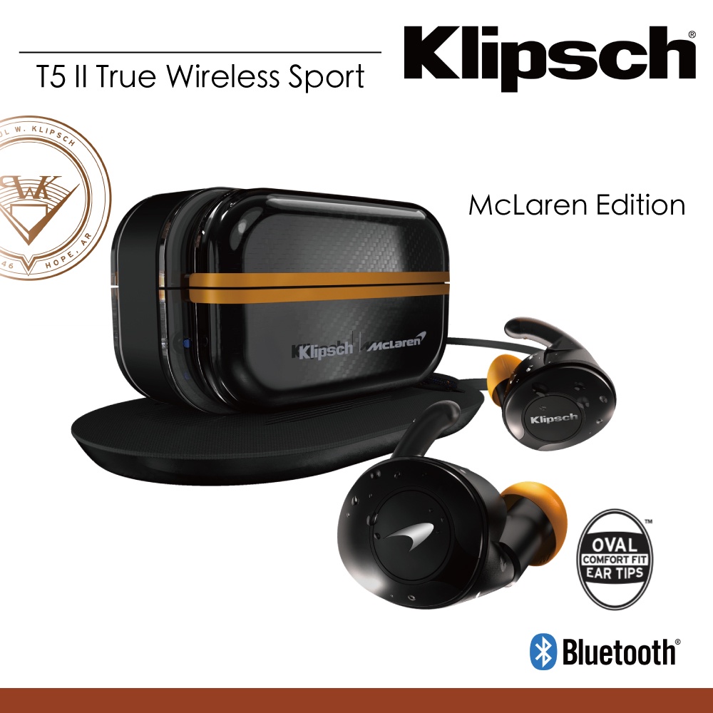 Klipsch T5 II True Wireless Sport 麥拉倫聯名款