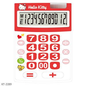 【雅信文具-含稅價】Hello Kitty大字鍵12數位元計算機KT-2289