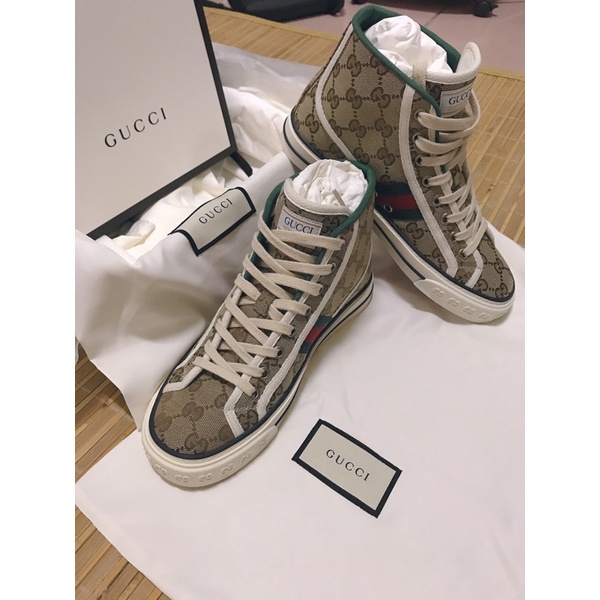Gucci 高筒帆布鞋
