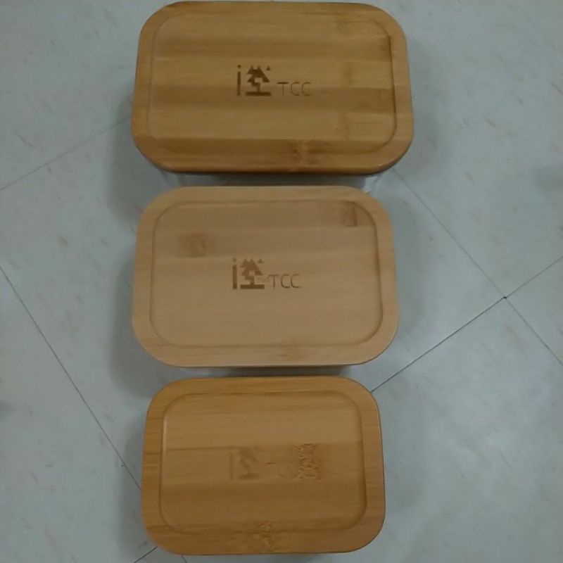竹蓋環保玻璃保鮮盒(股東會紀念品)