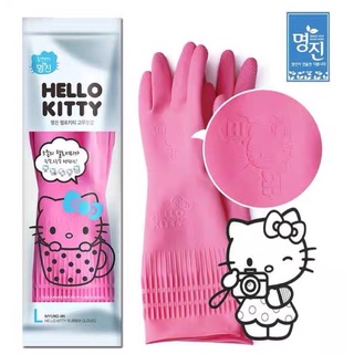《現》正品 韓國kitty乳膠 防滑 手套 防水耐用 做家事 清潔手套
