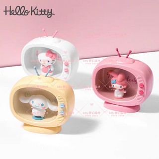 正版 MINISO 名創優品 三麗鷗 hello kitty 大耳狗 美樂蒂 電視機造型小夜燈