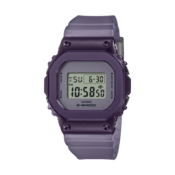 【CASIO G-SHOCK】午夜迷霧方型閃耀精緻時尚數位運動腕錶-迷幻紫 GM-S5600MF-6