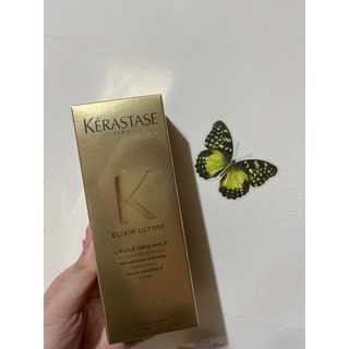 卡詩髮油 KERASTASE 專櫃取得 燦金絕色特潤極光露 金緻柔馭露 花漾粉馭露護髮油100ml(現貨)