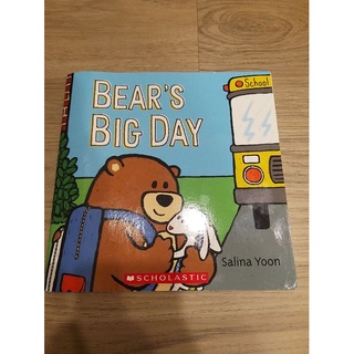 正版 Bear's Big Day 英文繪本 童書 不怕上學