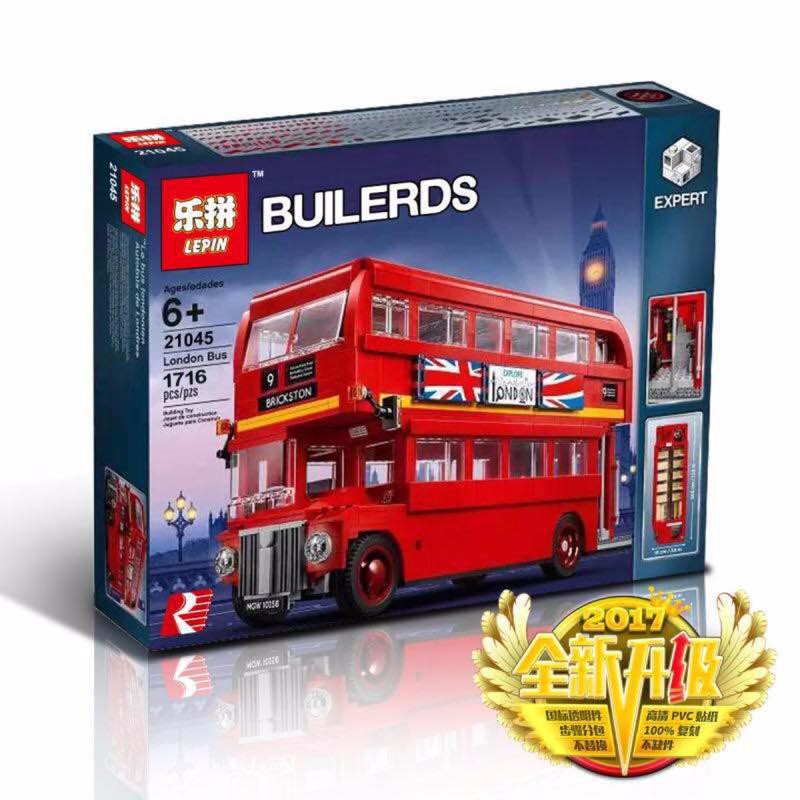 樂拼 21045 英國倫敦雙層巴士 全新未拆 非 樂高 LEGO 10258 可相容
