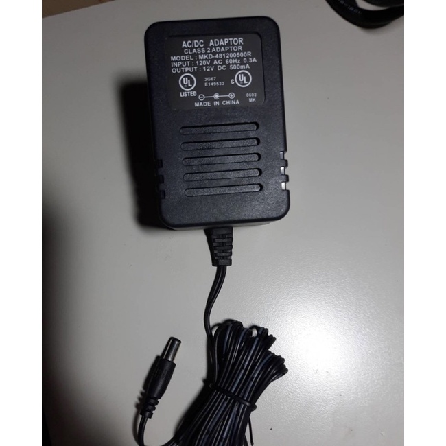 AC/DC ADAPTOR CLASS 2 ADAPTOR 12v DC 500mA 電源變壓器