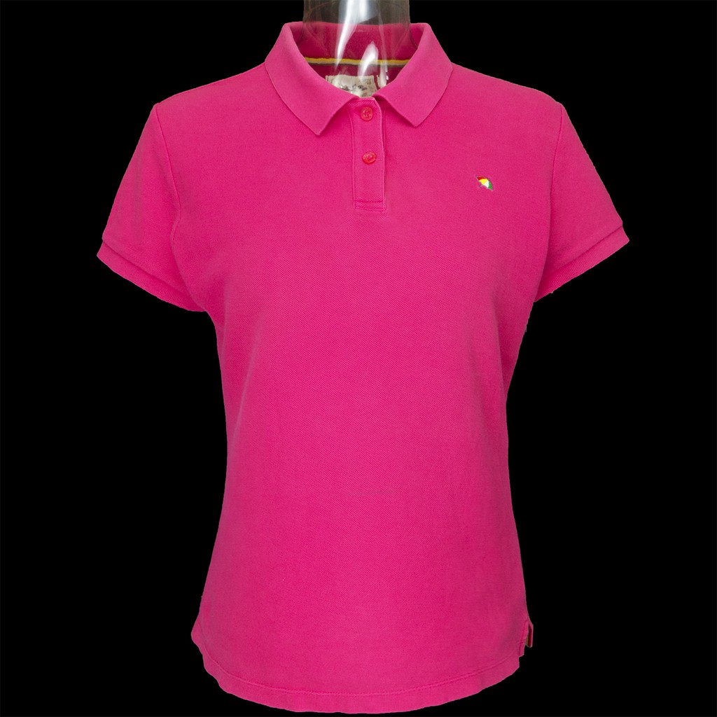 美國Arnold Palmer雨傘牌桃粉色短袖 POLO衫 42號