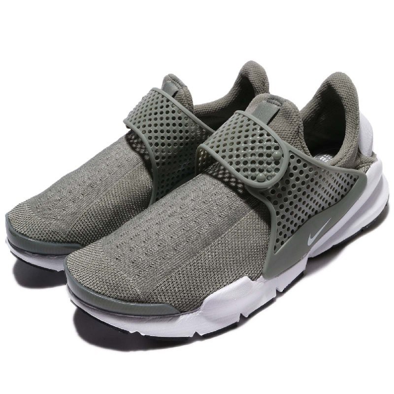 【NIKE】WMNS NIKE SOCK DART 橄欖綠 軍綠 襪套 編織(848475-005)