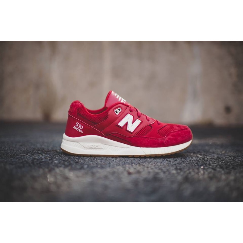 NEW BALANCE 530 女 膠底 奶油底 麂皮 復古慢跑 型號紅W530AAG