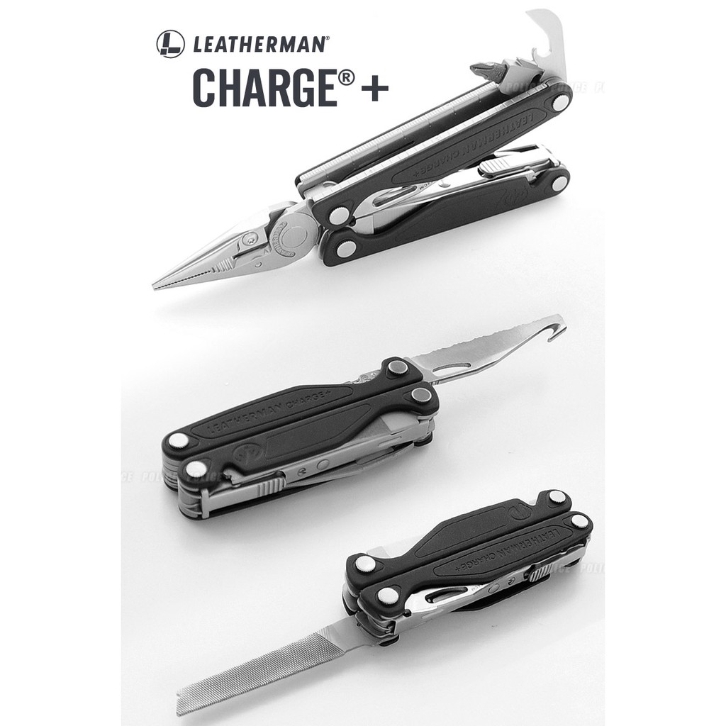 "台南工具好事多" Leatherman Charge Plus 工具鉗-銀/黑 (附Bit組) #832516黑尼龍套