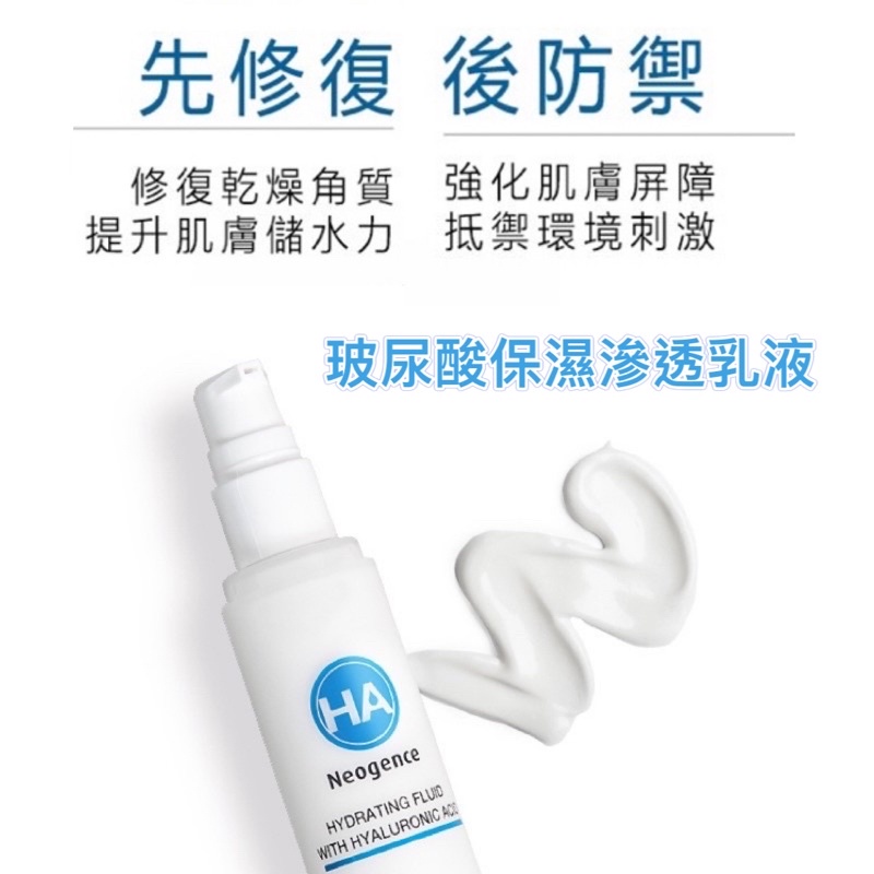 新版Neogence 霓淨思玻尿酸保濕滲透乳液10ml30ml50ml