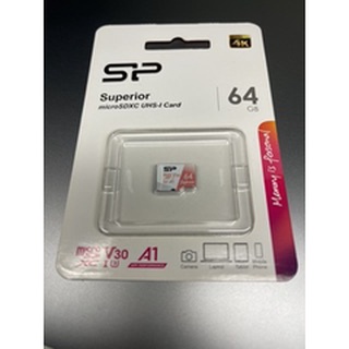 全新未拆封 SP 廣穎 MicroSD UHS-I U3 A1 V30 64G 記憶卡