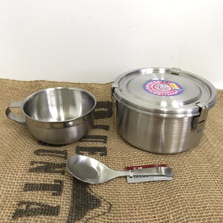 臺灣製 PERFECT 極緻316雙層防漏便當盒-14cm +316 10cm湯碗+316臺匙 學生便當組 開學便當套組