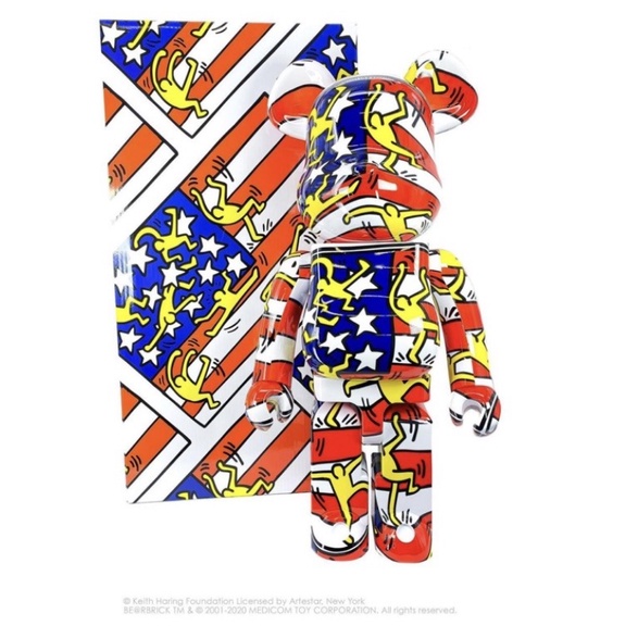 Be@rbrick Keith Haring American Flag 1000% 美國國旗