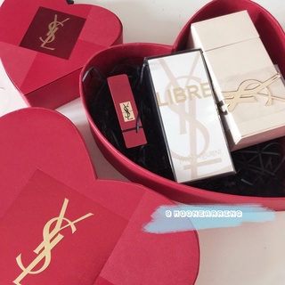 *超限量*情人節禮盒💘現貨★YSL 自由不羈淡香水50ml+限量玫瑰煙管盒+奢華緞面絲絨唇膏1966 附贈心型禮盒+提袋