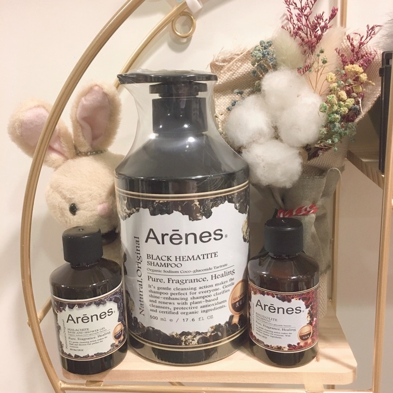 【Arenes】能量黑曜石舒活洗髮露500ml (全新未拆)