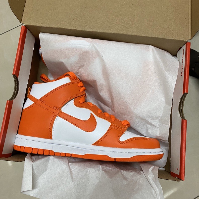 Nike Dunk High GS "Syracuse"  雪城大學 DB2179-100 大童 女鞋 白橘