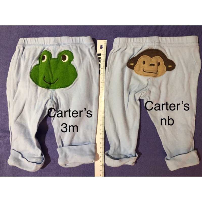 嬰兒長褲包腳褲baby gap/Carter’s 無受損奶垢 尺寸nb 3m