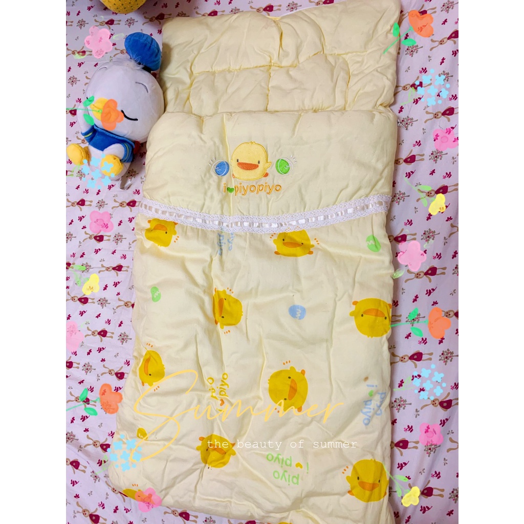 正版黃色小鴨PiyoPiyo睡袋 小被子 嬰兒睡袋