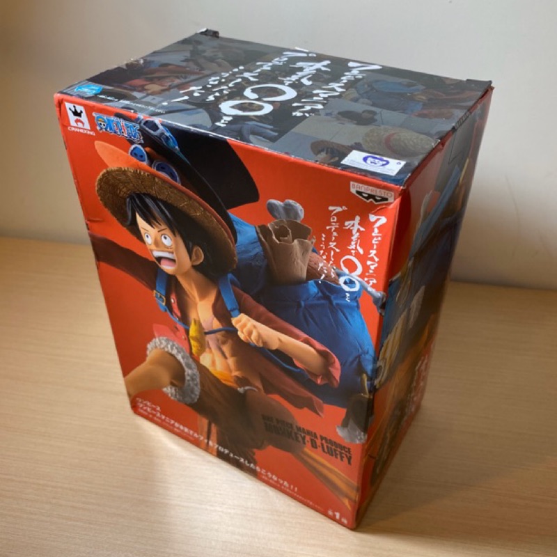 💋 （娃娃機）代理 景品 正版 海賊王 航海王 魯夫 粉絲團全力宣傳企劃 本氣 背包魯夫 標準盒 公仔 模型