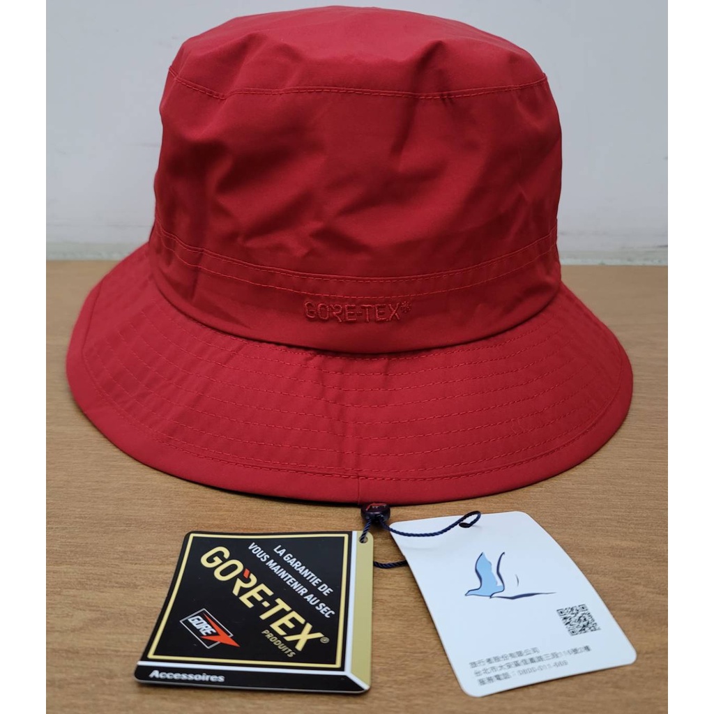 [現貨][正版全新]TRAVELER旅行者 GORE-TEX 中性款防風防水高透氣漁夫帽(M-L號紅色)