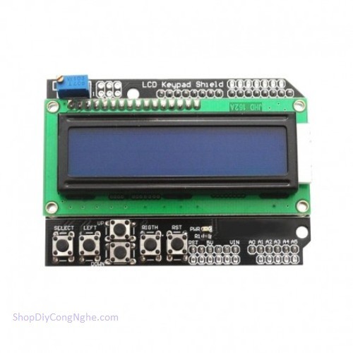 Arduino LCD1602 帶功能鍵的屏蔽電路