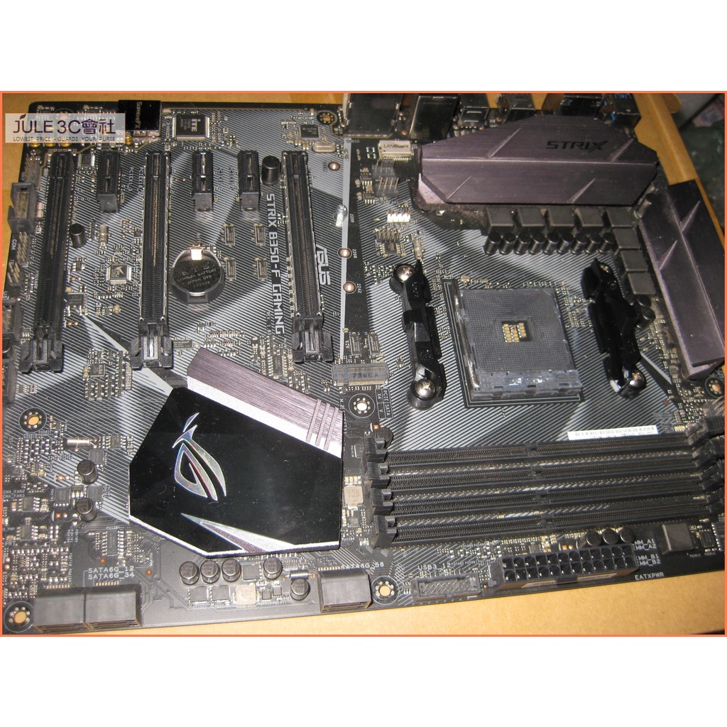 JULE 3C會社-華碩 ROG STRIX B350-F GAMING B350/D4/RGB/電競/AM4 主機板