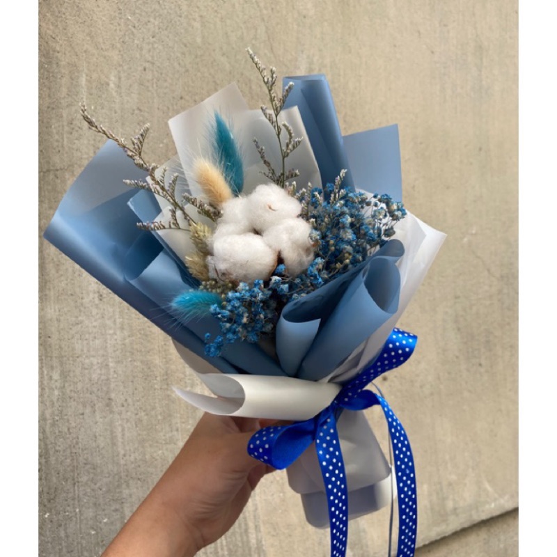 乾燥花花束 乾燥花 棉花 蝦皮購物