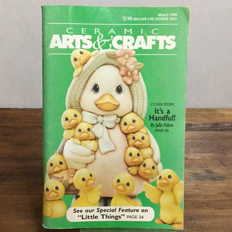 紅蘿蔔工作坊/美國絕版雜誌ARTS&amp;CRAFTS美式陶瓷手工藝 1998年3月