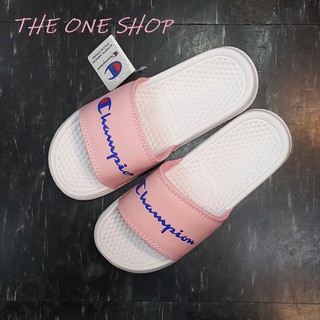 TheOneShop Champion 冠軍 拖鞋 白色 白粉 粉色 粉紅 草寫 海灘鞋 輕便 經典款