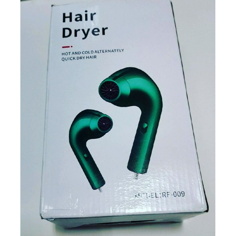 Hair Dryer 耳機造型吹風機  RF-009 深綠色